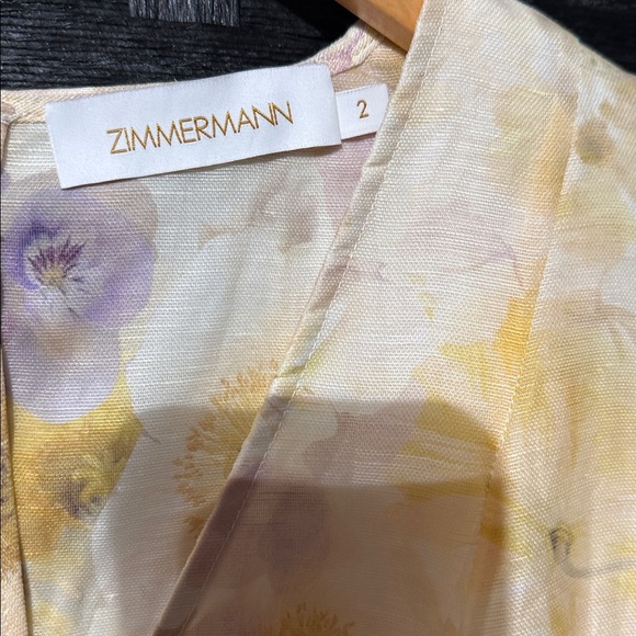 Zimmermann Pastel Floral Dress with Lace Details - Picture 2 of 9